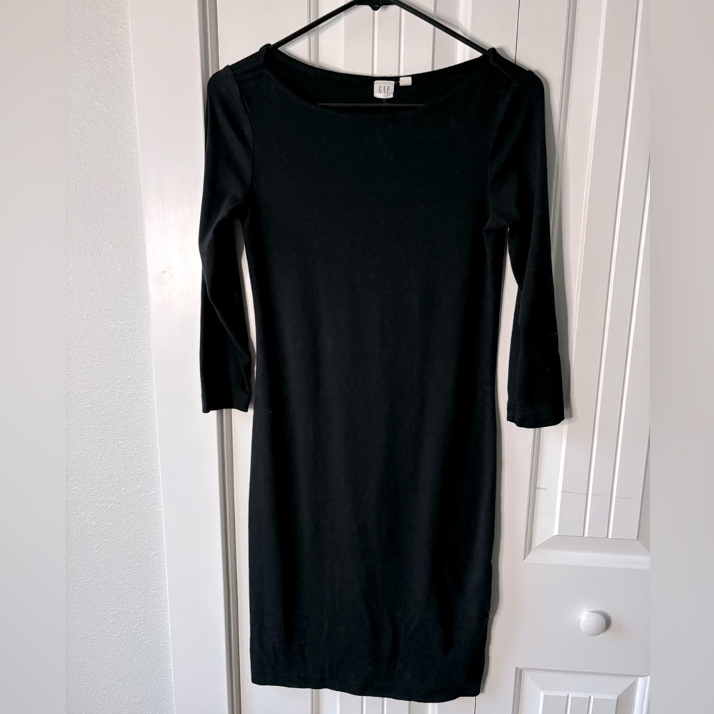 Gap Dress, Jersey 3/4 sleeve size XS, black